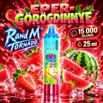 RandM Tornado 15000 Eper–kivi íz – akár 15 000 slukk, 25 ml, Type-C újratölthető