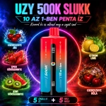 UZY 500K vape 5 ízzel – jeges cseresznye, eper-görögdinnye, kiwi-görögdinnye, lime és cseresznyés kóla