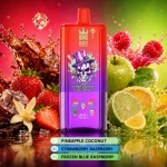 BangBox 80K 3-in-1 disposable vape with Strawberry Vanilla Cola, Sour Apple Raspberry and Lemon Lime flavors