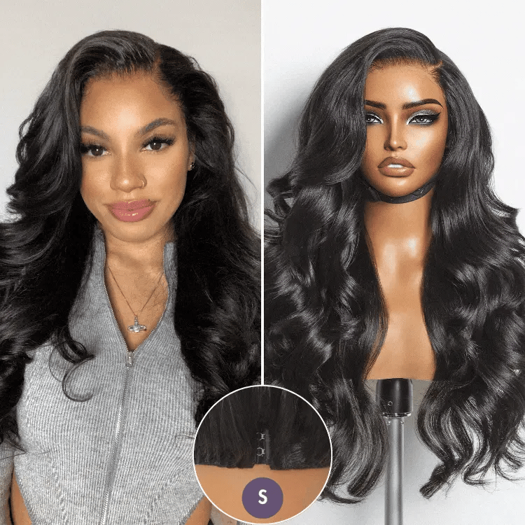 LUVME™ Natural Layered Thin Straight/Volucent Wavy Wig