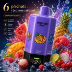 VOPVOP 150K Puffs 6 v 1 jednorázová e-cigareta – dobíjecí zařízení s 6 příchutěmi a LED displejem