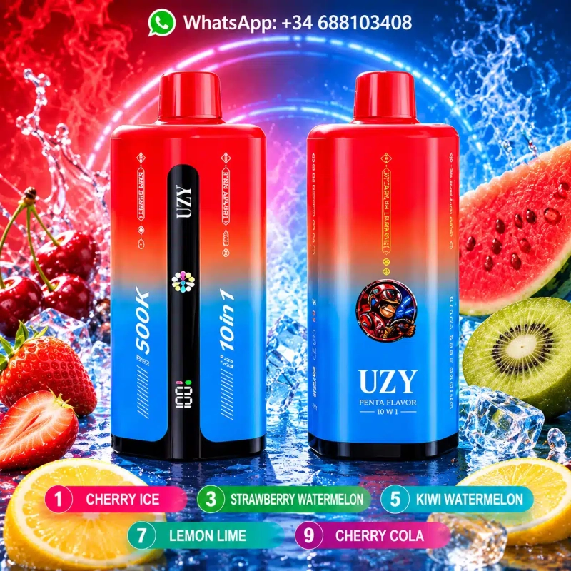 UZY 500K Penta Flavor 10 in 1 500000 Puffs Disposable, Multi Flavor1