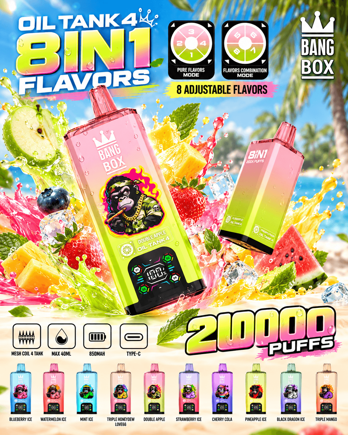 Vape Bang Box 200K recarregável