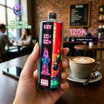UZY SHISHA HOOKAH KING 120000 Crystal Design • Smart Screen • 120K Massive Puffs 7.Strawberry kiwi