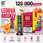 UZY Shisha Hookah King 120K Mango Peach vape příchuť mango broskev