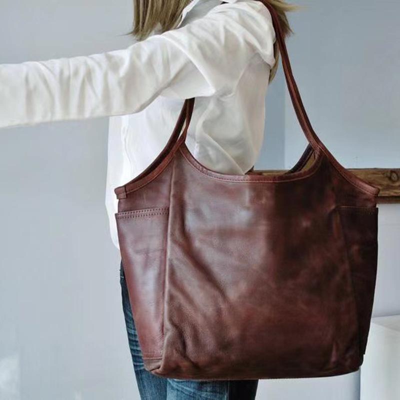 🔥Oferta especial🔥Bolsa executiva feminina em couro macio