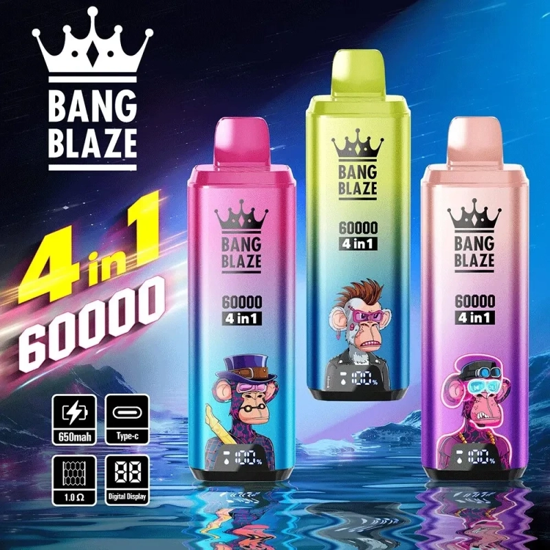 Bang Blaze 60000 60k puffs 4 in 1 flavors vape