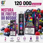 UZY Shisha King 120K sabor Mistura de Frutos Vermelhos com notas de frutos silvestres