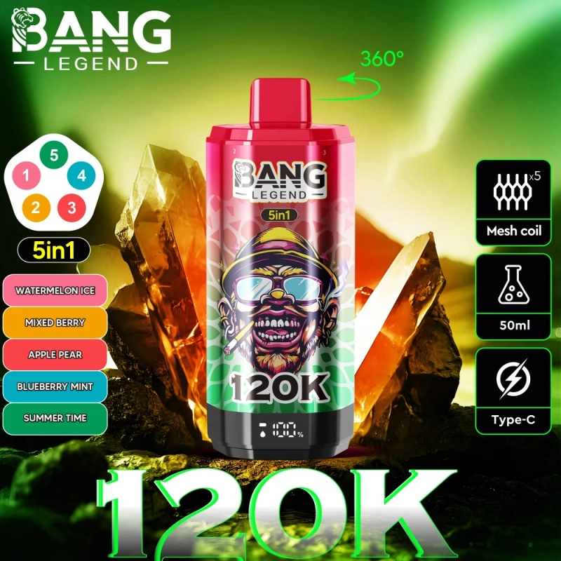 Bang Legend 120K – The Ultimate 5-in-1 Disposable Vape _ 120,000 Puffs _ Adjustable 5 Flavors (3)