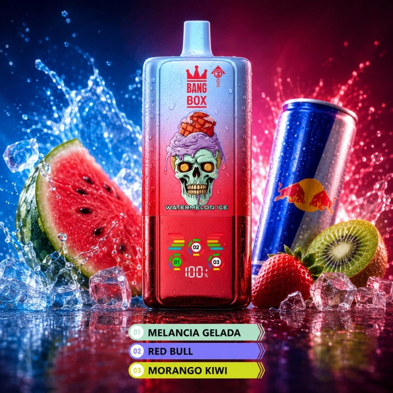 Bang Box 80000 Puxadas Vape descartável, Melancia Gelada