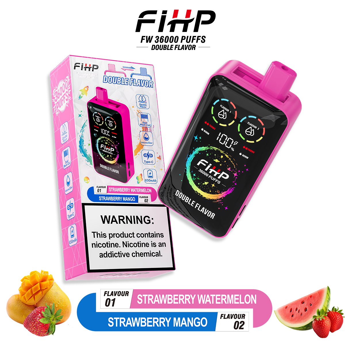FIHP Vape z podwójnym smakiem (36 000 zaciągnięć)