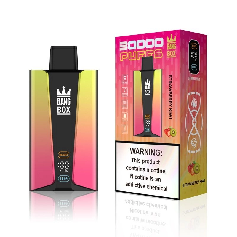 Bang Box e-cigarettes 30,000 puffs in 12 flavors 0% 2% 5%