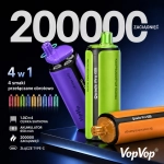 VopVop Quads Pro 200000 Zaciągnięć Jednorazowy E-papieros, Wielosmakowy 4w1