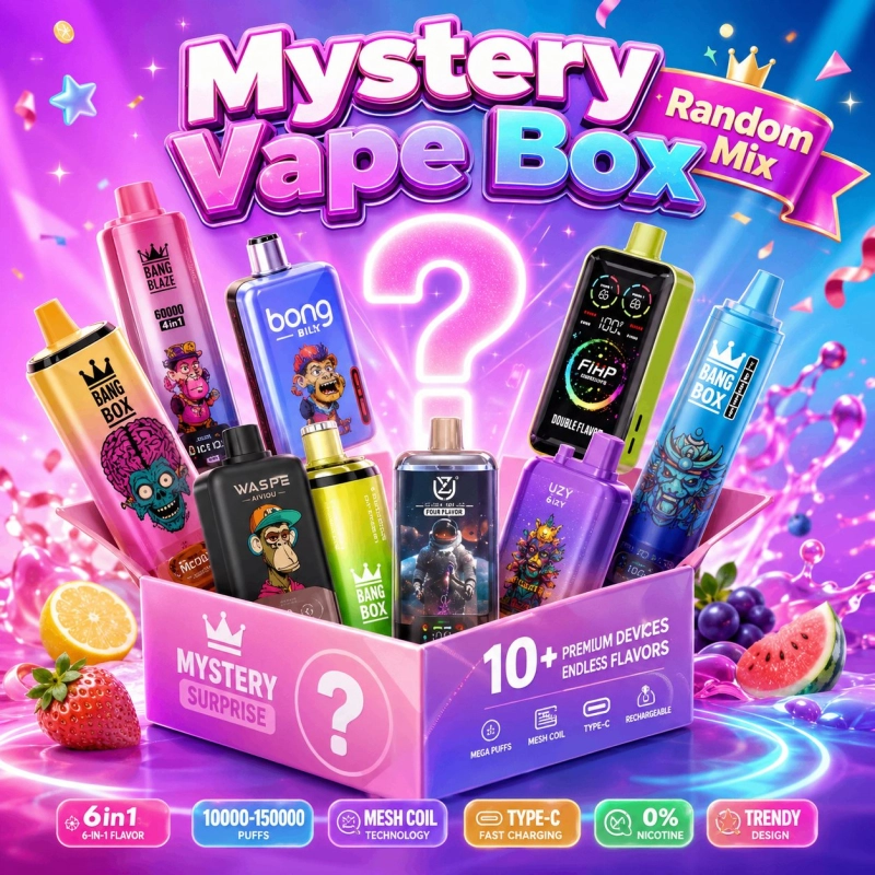 Bang FIHP WASPE Mystery Surprise 150000 Puffs Disposable Vape Box, Mixed Flavors