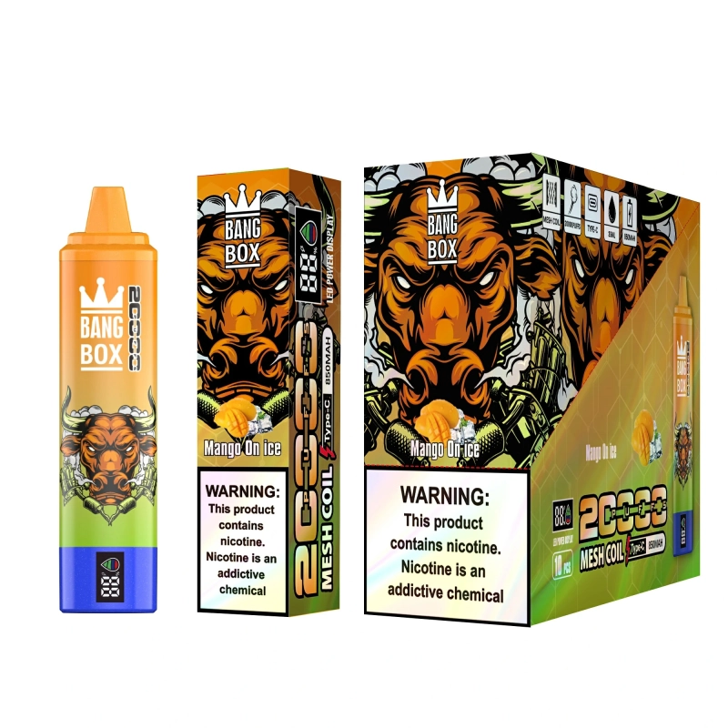 Bang Box 20000 Puffs Vape 0% 2% 3% 5% Low Nicotine Rechargeable Bulk Buy Disposable Vape Wholesale