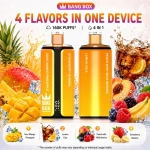 Bang Box 160K flavor set 07 with Sour Mango Pineapple, Cola Lemon, Peach Mix and Strawberry Banana