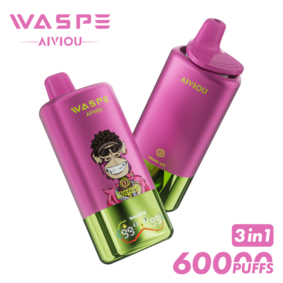 WASPE 3 az 1-ben e-cigaretta (60 000 használat)