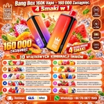 Bang Box 160K Vape 4w1 – 160 000 Zaciągnięć, 10 Kombinacji Smakowych