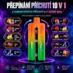 UZY vape příchutě s kombinací broskve, jahody, coly a osvěžujících tónů