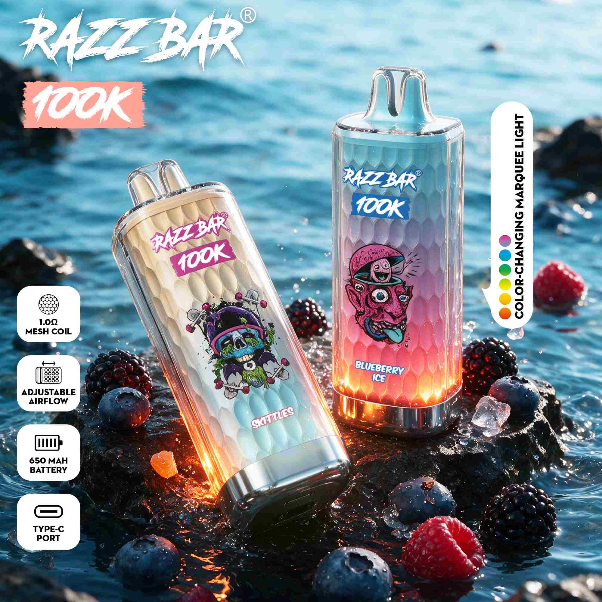 Razz Bar se može koristiti 100 000 puta | Dinamički efekt svjetla s praćenjem reflektora