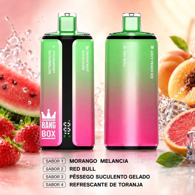 Bang Box 160000 Puxadas Vape Descartável, Sabores de Frutas (1)