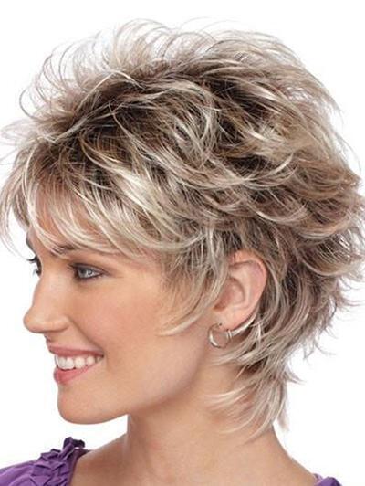 Gradient Short Curly Hair