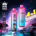 Bang Blaze® 60000 60 ezer szippantás 4 az 1-ben ízek legújabb eredeti újratölthető LCD kijelzős eldobható vape 2