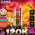 Bang Legend 120K epres-görögdinnye, szőlőfagylalt, vörös mojito, banánfagylalt és citrom-lime ízkészlet