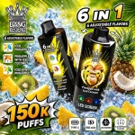 Bang Legend 150K vape Blueberries Sparkling Cherry and Peach Lemon fruit flavors