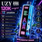 UZY Shisha King 120000 zaciągnięć E-papieros jednorazowy, Niebieski jagodowy