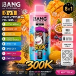 Bang Legend 300K 8v1 príchuť Summer Mango Mix – mango, ananás, kyslé ovocie a ľadová chuť vape
