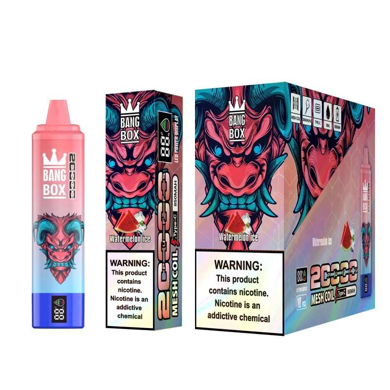 Bang Box 20000 Puffs Vape 0% 2% 3% 5% Low Nicotine Rechargeable Bulk Buy Disposable Vape Wholesale