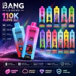 Person with Bang Legend 110K Disposable Vape, Multicolor Mixed Flavors
