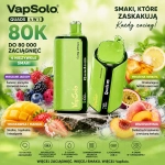 Vapsolo Quads 80K smaki – owoce leśne, truskawka mango, herbata owocowa i mrożona herbata brzoskwiniowa