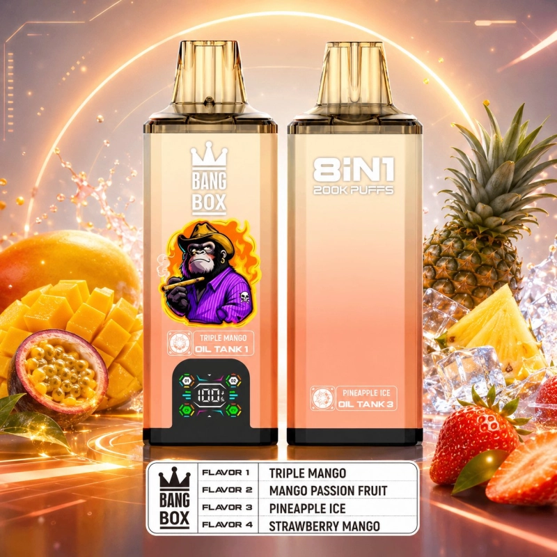 Bang Box 8 in 1 200000 Puffs Disposable Vape, Tropical Fruit Mix