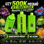 UZY 500K příchutě směs lesního ovoce, citron limetka a trojité mango
