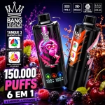 Bang Legend 150000 Puffs Vape Descartável, Sabor 6 em 1 Frutas Mistas