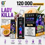 UZY Shisha King 120K sabor Lady Killer com mistura frutada refrescante