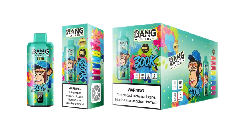 Bang Legend 300K 8-in-1 Flavors Disposable Vape – Több ízű, 300 000 szippantásos élmény2. passiógyümölcs mangó+őszibarack ananász+áfonya málna+gyümölcs jég_2