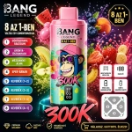 Bang Legend 8in1 300K görögdinnye és savanyú őszibarack áfonyás fagylalt alma eper banán vape ízek