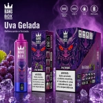 Uva gelada vape descartável sabor intenso de uva roxa com efeito gelo