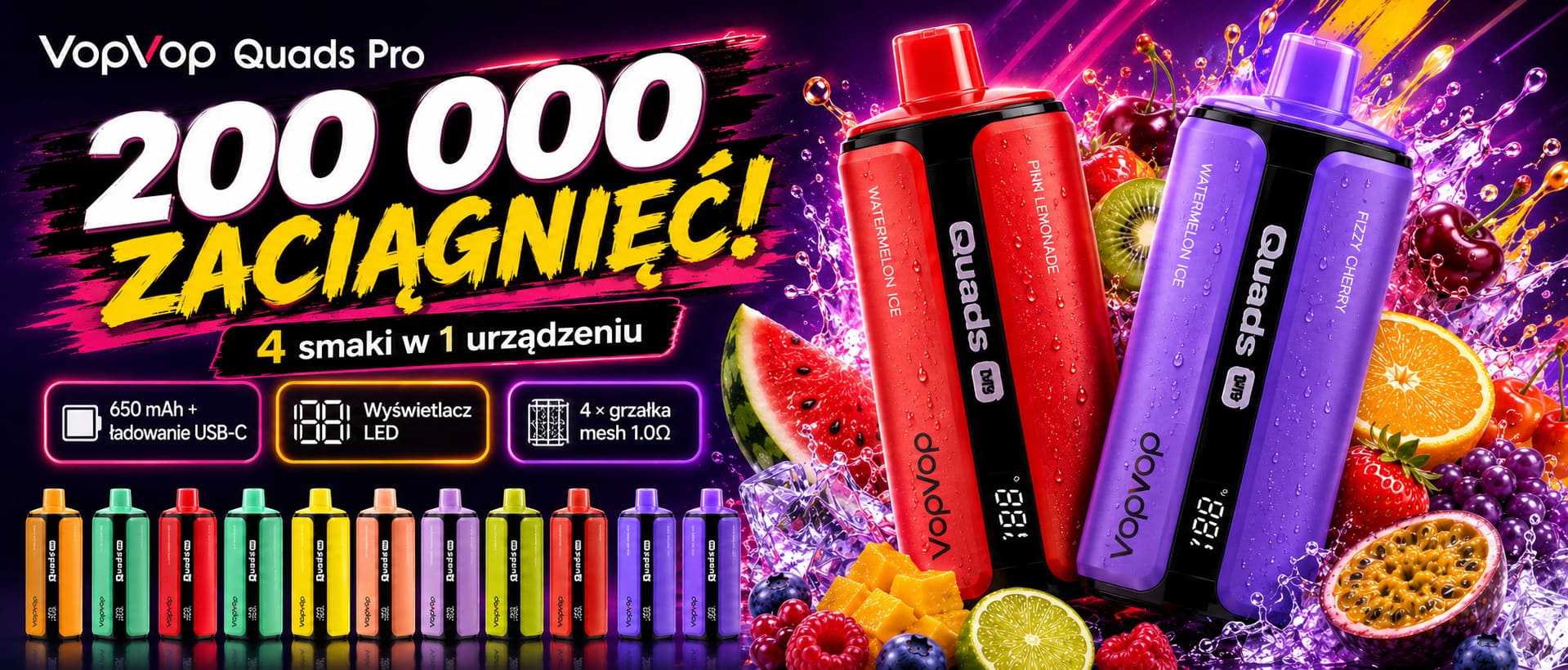 VopVop Quads Pro 200K – cztery smaki w jednym urządzeniu