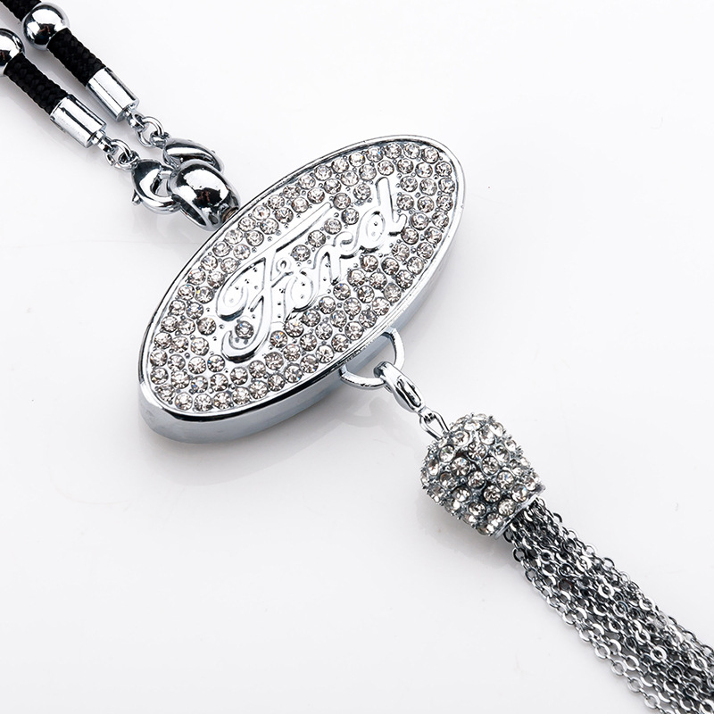 Pingente de aromaterapia com logotipo de carro com diamante de metal