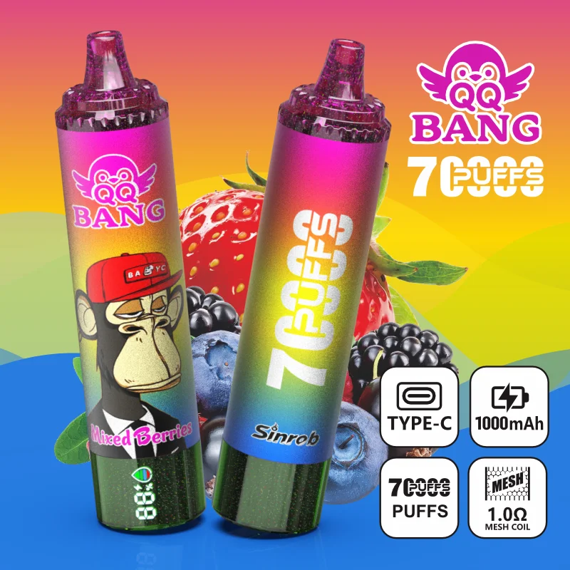 QQ Bang 70K Single Flavor Disposable Vape 10.Mixed Berries