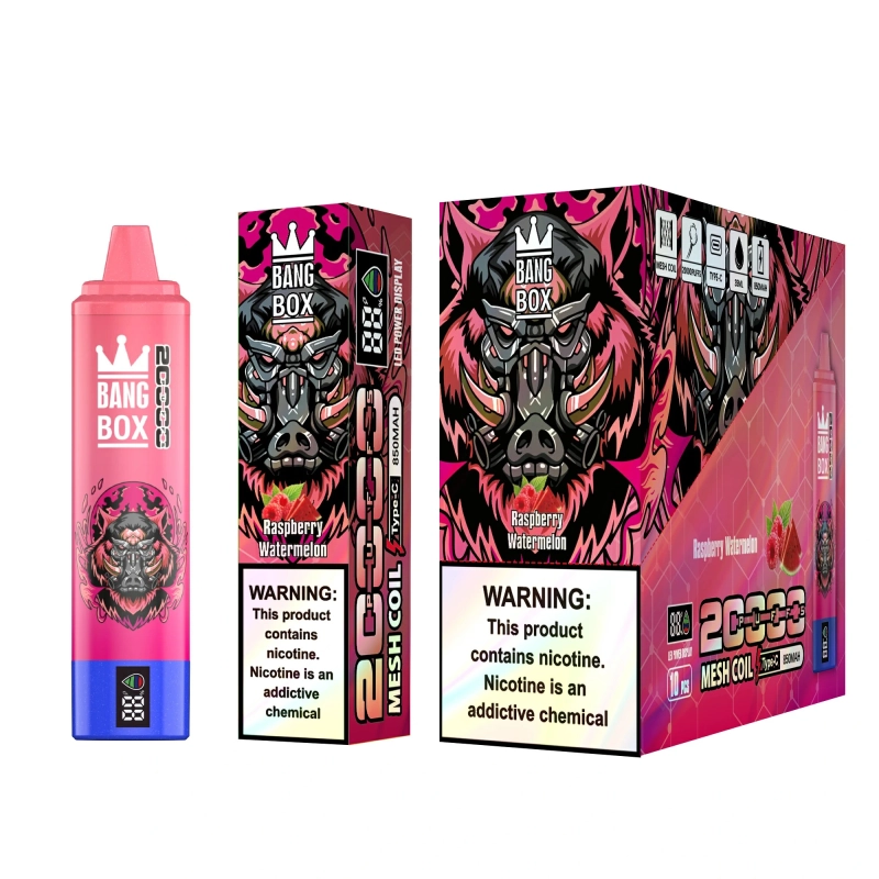Bang Box 20000 Puffs Vape 0% 2% 3% 5% Low Nicotine Rechargeable Bulk Buy Disposable Vape Wholesale