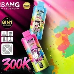 Bang Legend 300K 8-in-1 Flavors Disposable Vape – Több ízű, 300 000 szippantásos élményVéletlenszerűen a legnépszerűbb ízekből (elsőbbségi feladás)