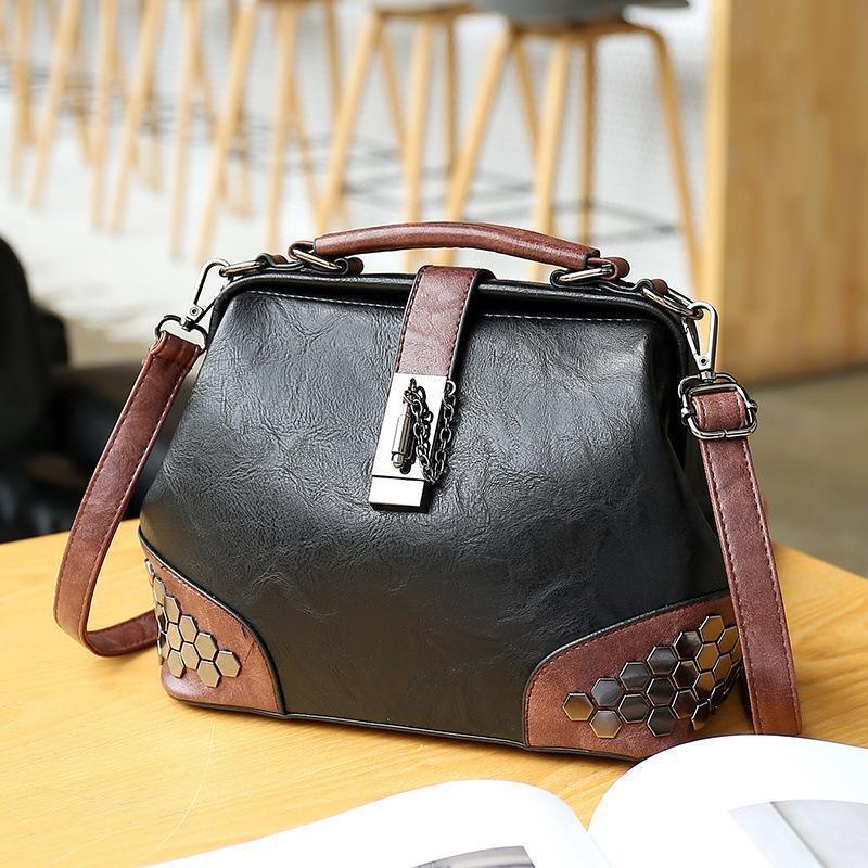🔥Oferta especial🔥Bolsa de ombro vintage feminina de couro