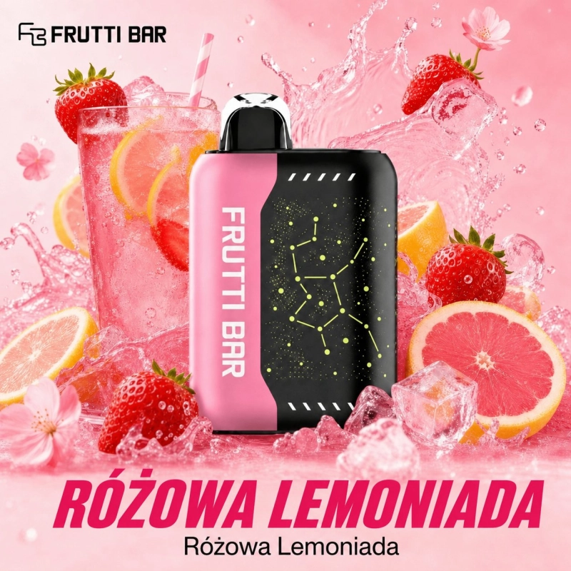 Frutti Bar 25000 jednorazowy e-papieros, Różowa Lemoniada