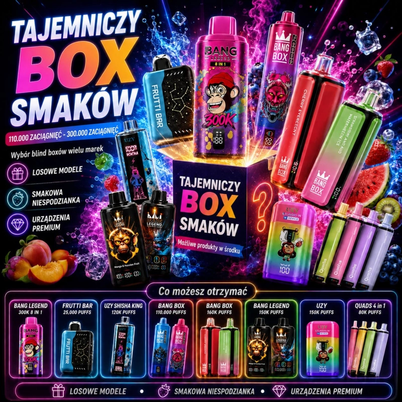 Mystery Box Smaków z losowymi urządzeniami Bangbox-Vapor