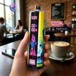 UZY SHISHA HOOKAH KING 120000 Crystal Design • Smart Screen • 120K Massive Puffs 1.Blueberry on ice